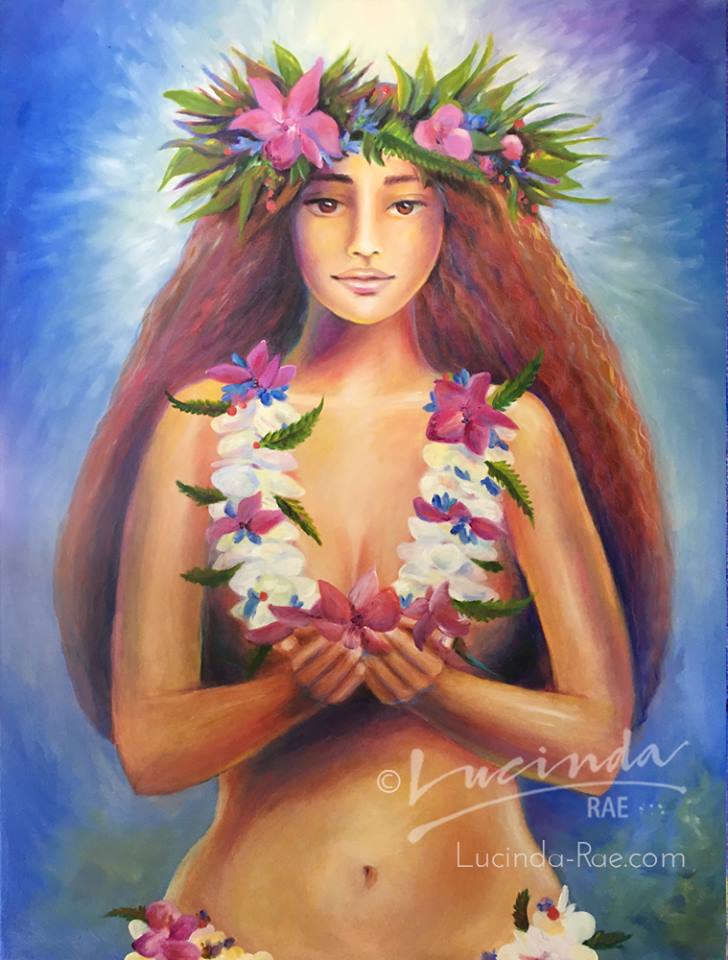 Mama Hawaii, Original Oil Painting, 30" x 40"