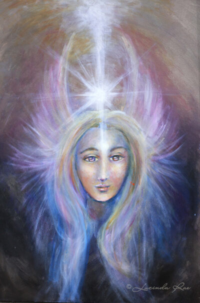 Seraphim, Original Painting by Lucinda Rae, 24" x 36"