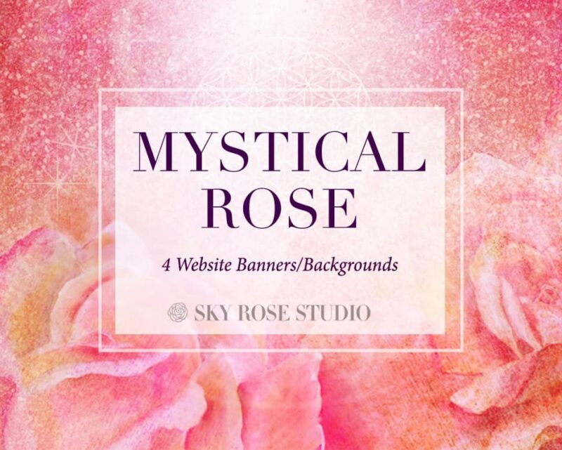 Mystical Rose Pack - 4 Website Banners/Backgrounds